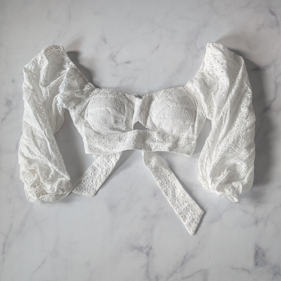 Aisha Puff Sleeve Tie Back - Picture 7 of 7